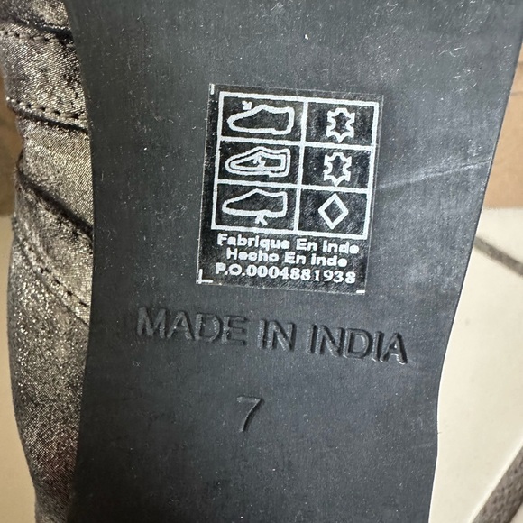 NWB Free People Silver Gemini Ballet Flats- Size 7 - Picture 8 of 9